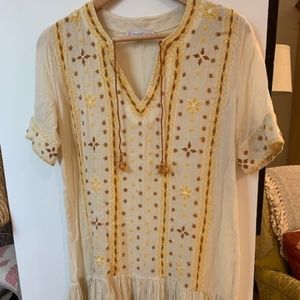 Paul & Joe Bohemian cotton tunic mini dress
